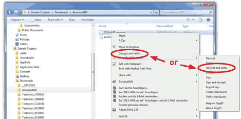 Decrypt file in Windows Explorer™