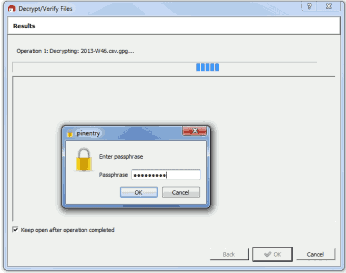 Verifying the key pair