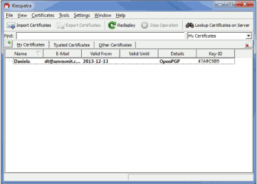 Creating the private key