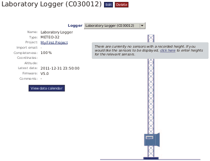 Drawing of a measurement system (Meteo-32)