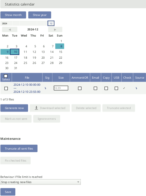 Downloading Statistics