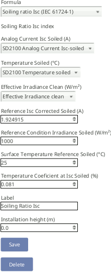 Soiling Ratio ISC IEC 61724-1