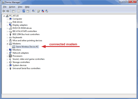 Screenshot of the Device Manager