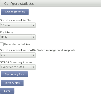 Configuring the Statistics