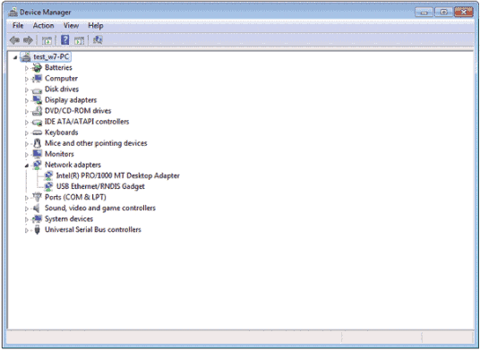 Screenshot of Windows Device Manager