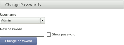 Changing Access Passwords
