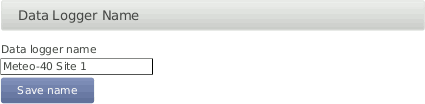 Assigning a Data Logger Name