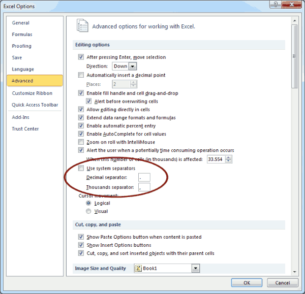 Picture of Microsoft Excel 2010™ External Data Import