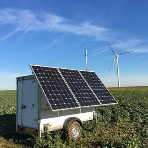 Solar and Fuel Cell Power Supply Trailer